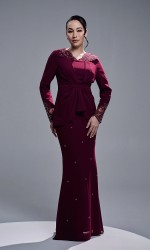 SADEERA KURUNG - BURGUNDY