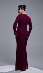 SADEERA KURUNG - BURGUNDY
