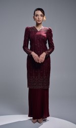 CLARISSA KURUNG - BURGUNDY