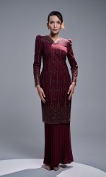 CLARISSA KURUNG - BURGUNDY