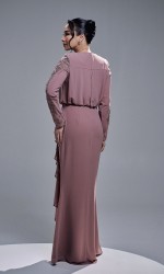 ALEESA DRESS - DUSTY MAUVE