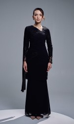 VERIANA KURUNG - BLACK