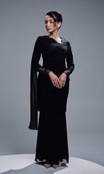 VERIANA KURUNG - BLACK