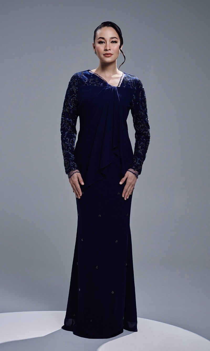 EYANIS DRESS - NAVY