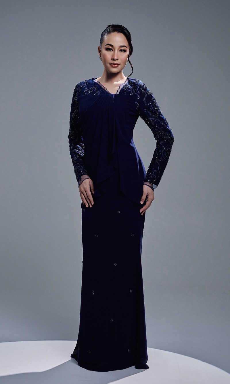 EYANIS DRESS - NAVY