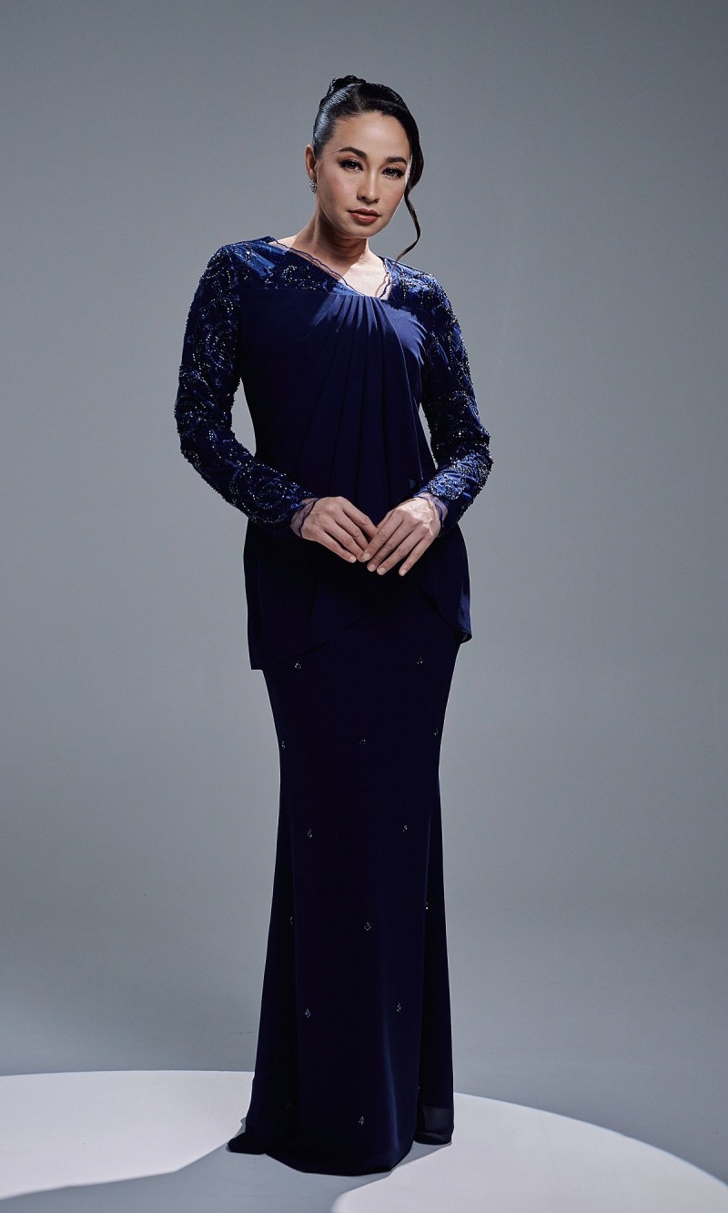 EYANIS DRESS - NAVY