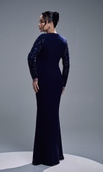 EYANIS DRESS - NAVY
