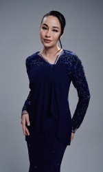 EYANIS DRESS - NAVY