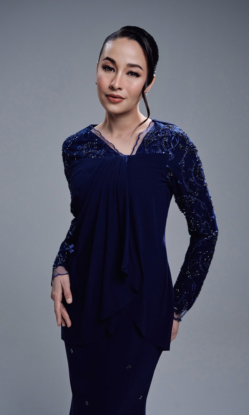 EYANIS DRESS - NAVY