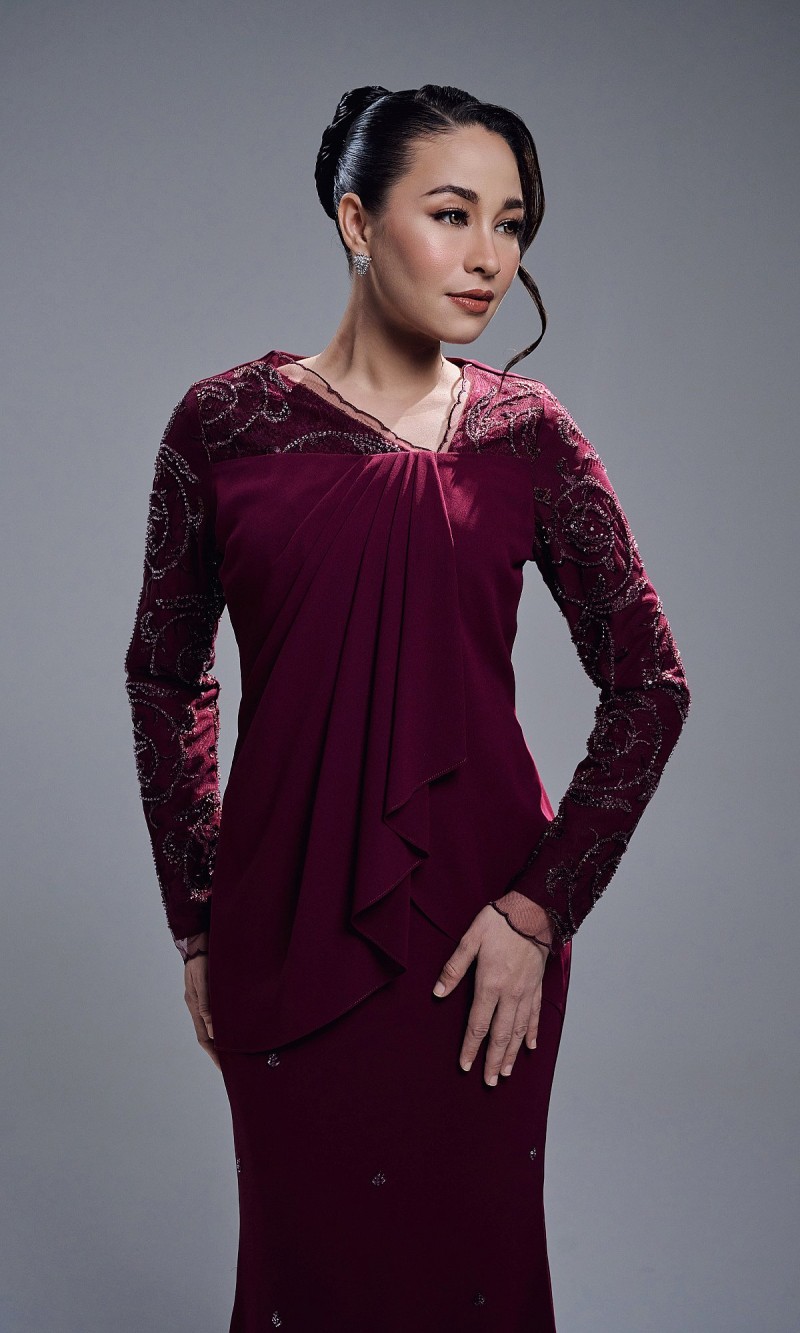 EYANIS DRESS - WINE