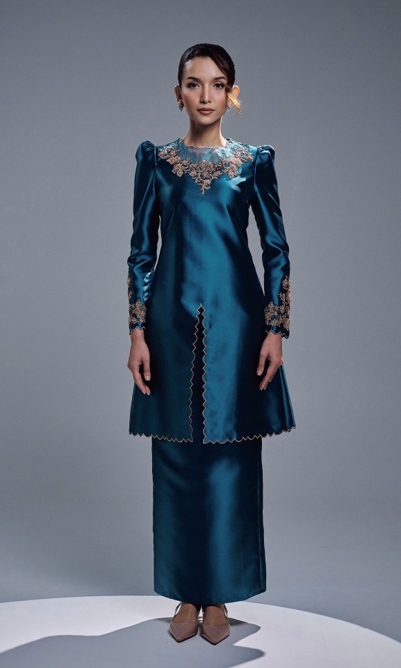 DARIYA KURUNG - TEAL BLUE