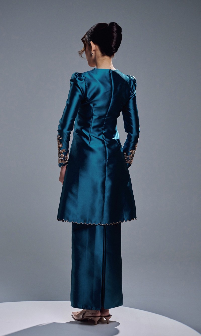 DARIYA KURUNG - TEAL BLUE
