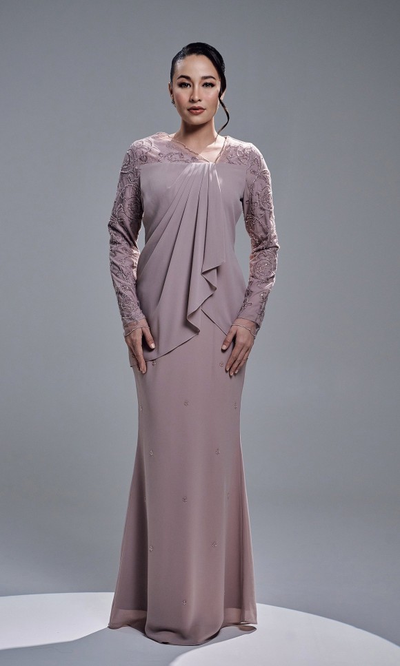 EYANIS DRESS - PALE MAUVE