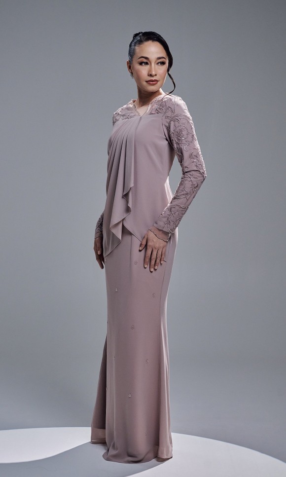 EYANIS DRESS - PALE MAUVE