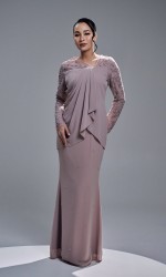 EYANIS DRESS - PALE MAUVE