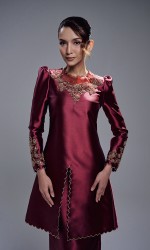 DARIYA KURUNG - BURGUNDY