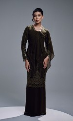 AURORA DRESS - DARK OLIVE