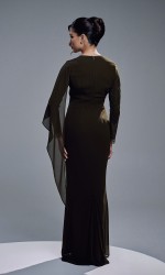 AURORA DRESS - DARK OLIVE