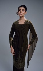AURORA DRESS - DARK OLIVE