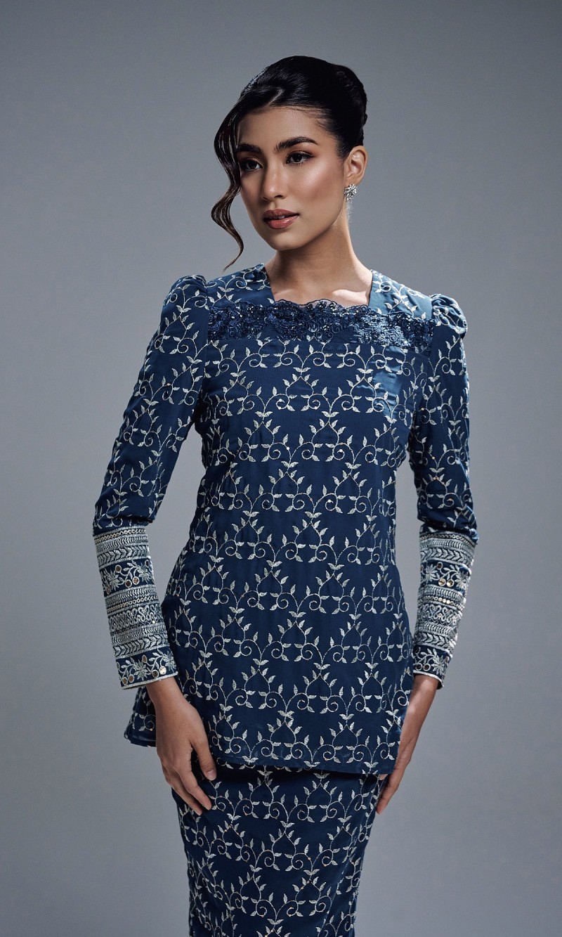 REIKA KURUNG - TEAL BLUE