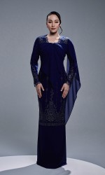 AURORA DRESS - NAVY BLUE