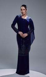 AURORA DRESS - NAVY BLUE