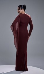 AURORA DRESS - RICH BROWN