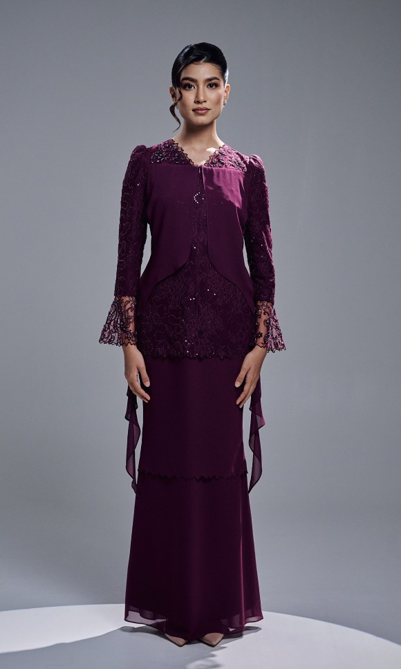 MIREYA DRESS - DARK PURPLE