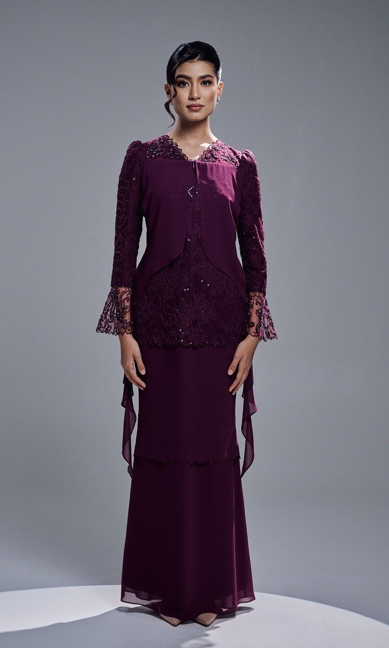 MIREYA DRESS - DARK PURPLE