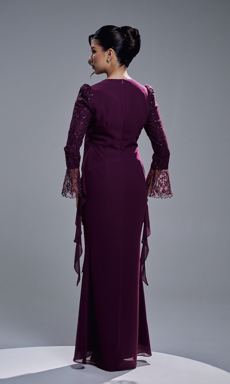 MIREYA DRESS - DARK PURPLE