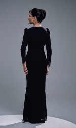 ASRIVIA DRESS - BLACK