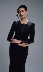 ASRIVIA DRESS - BLACK