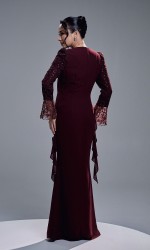 MIREYA DRESS - WINE