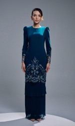 ZENIA KURUNG - TEAL BLUE