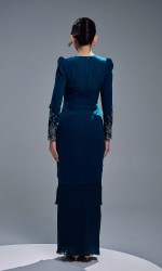 ZENIA KURUNG - TEAL BLUE