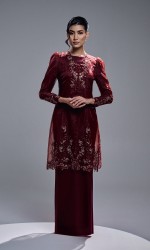 TIARA DRESS - MAROON