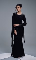 ESTIARA DRESS - BLACK