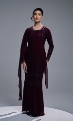 ESTIARA DRESS - WINE