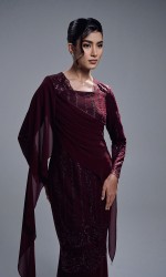 ESTIARA DRESS - WINE