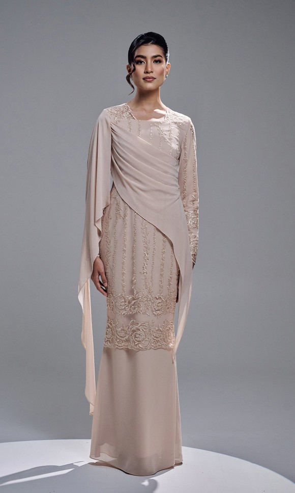 ESTIARA DRESS - CHAMPAGNE
