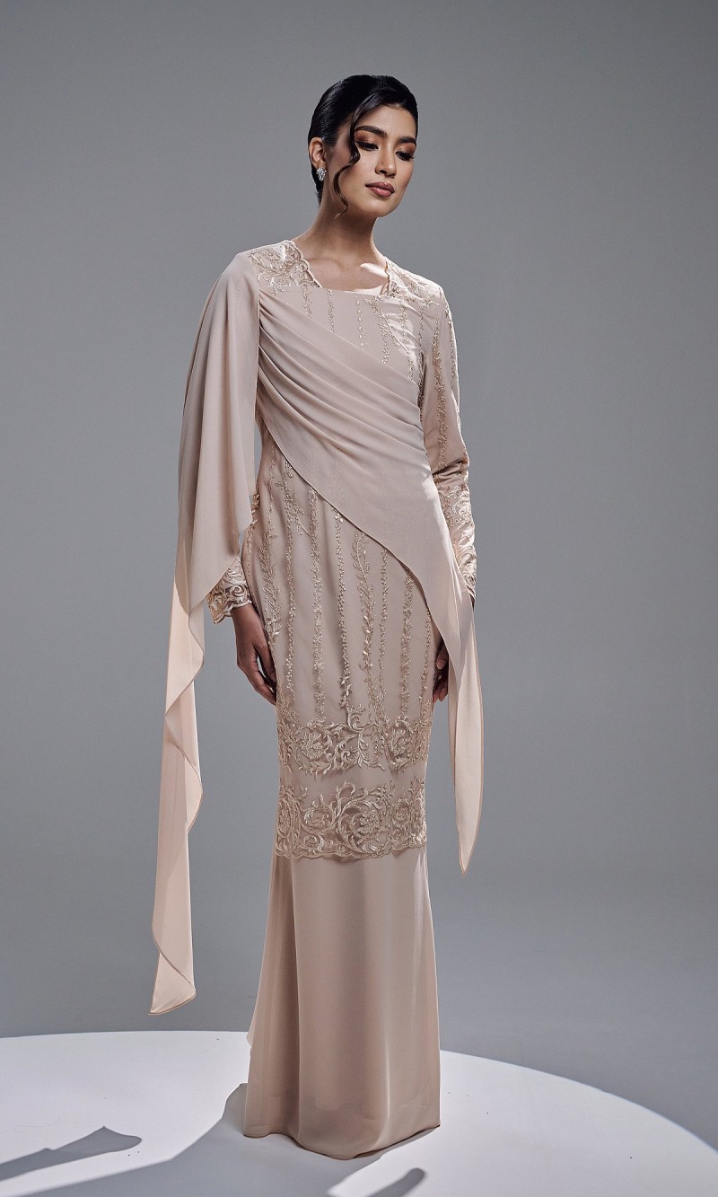 ESTIARA DRESS - CHAMPAGNE
