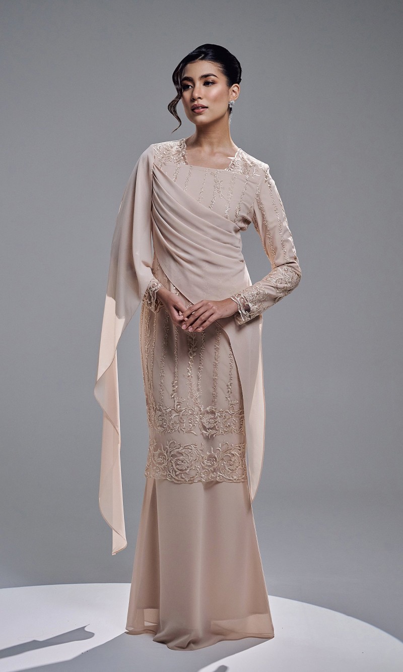 ESTIARA DRESS - CHAMPAGNE