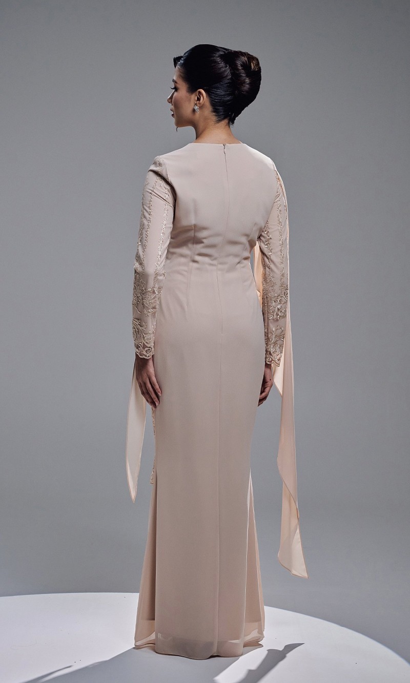 ESTIARA DRESS - CHAMPAGNE
