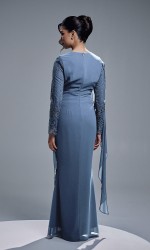 ESTIARA DRESS - ASH BLUE