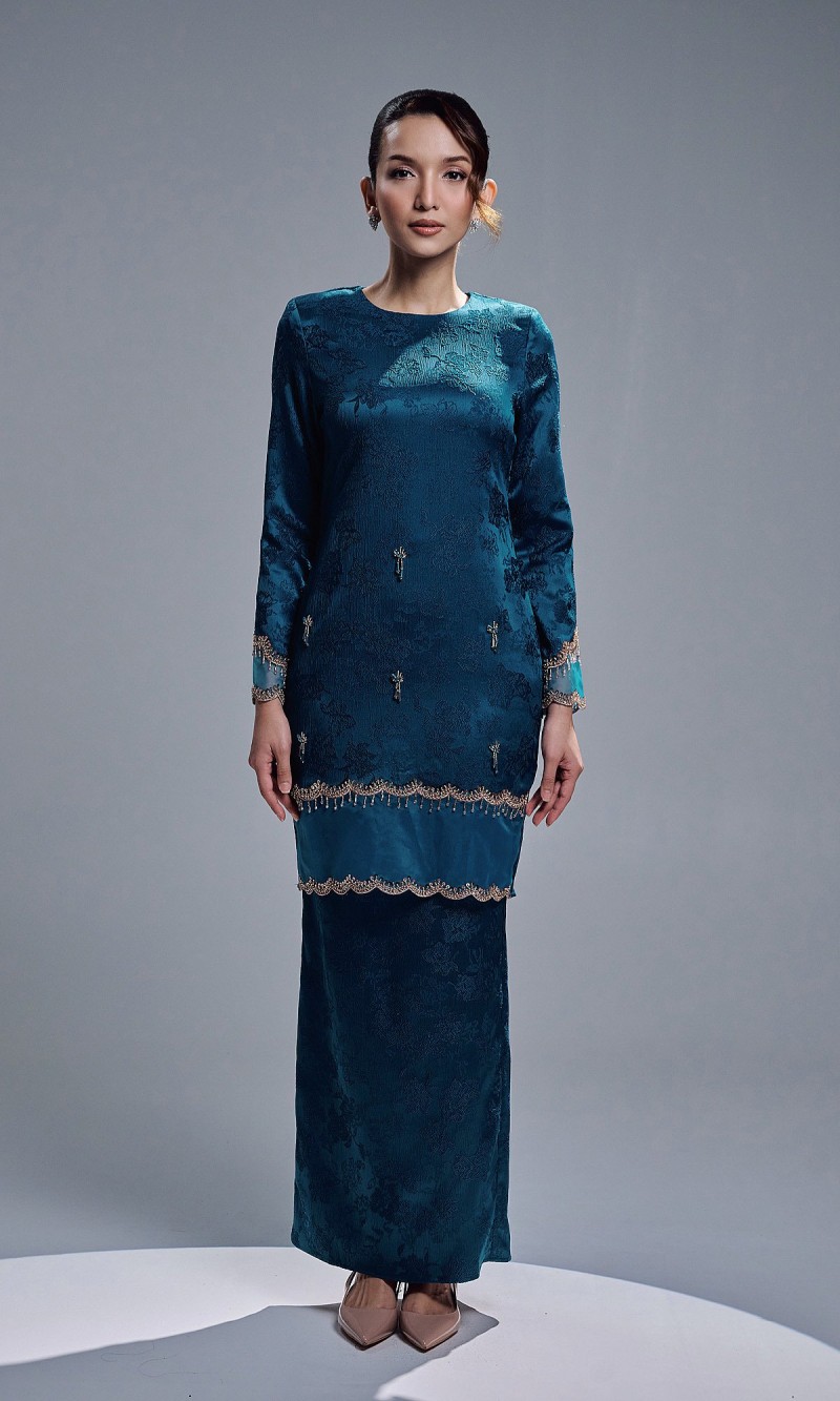 ANAYA KURUNG - TEAL BLUE