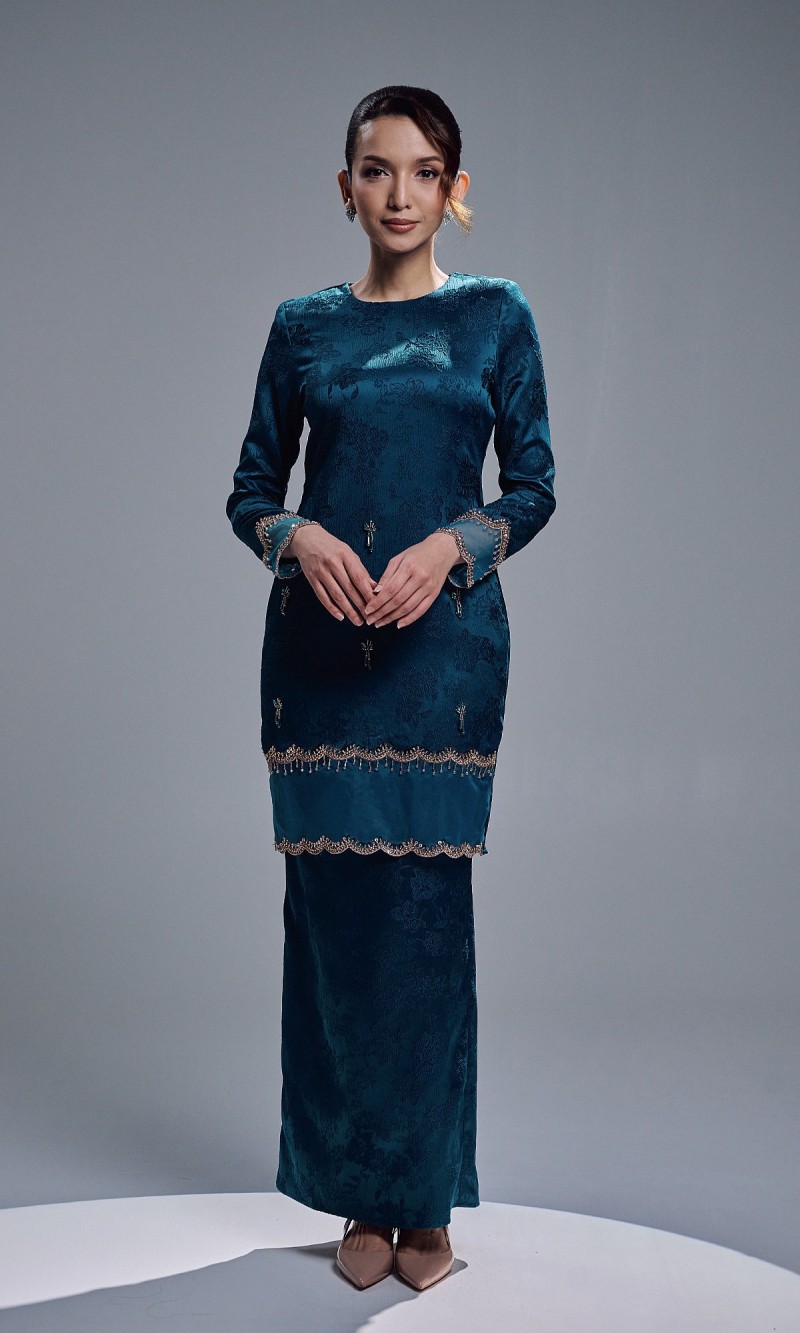 ANAYA KURUNG - TEAL BLUE
