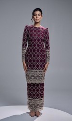 ELVIANA KURUNG - BURGUNDY