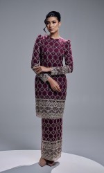 ELVIANA KURUNG - BURGUNDY