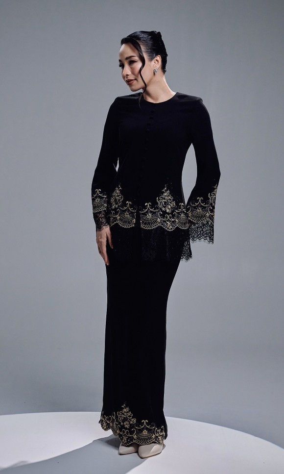 CAMERIA KURUNG - BLACK