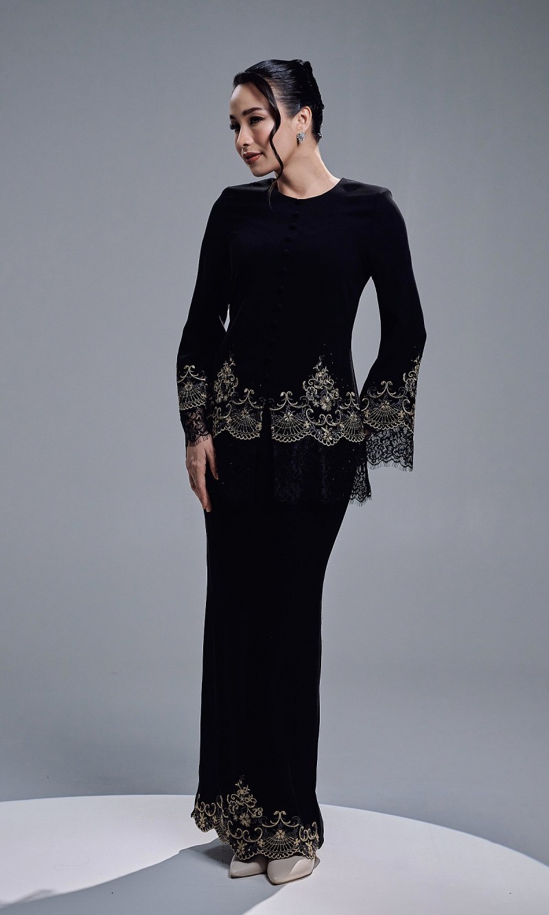 CAMERIA KURUNG - BLACK